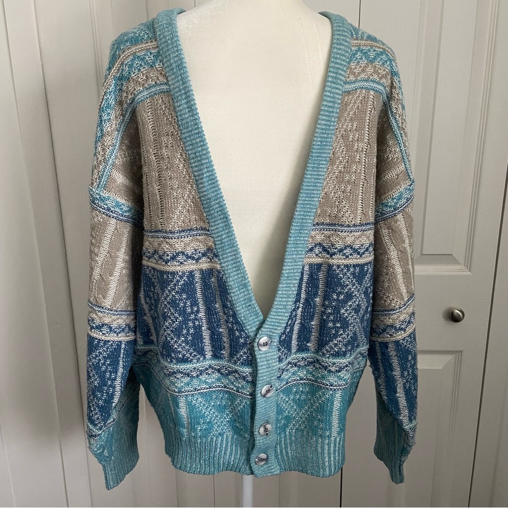 Saturdays | Vintage 1990s Grandpa Dadcore Cardigan Sweater